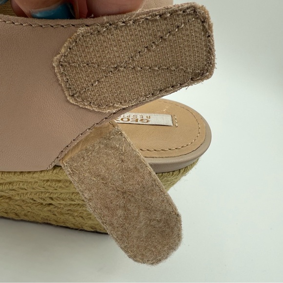 Geox Respira D Soleil Blush Pink Wedge Platform Espadrilles Peep Toes Size 38 - Picture 15 of 16